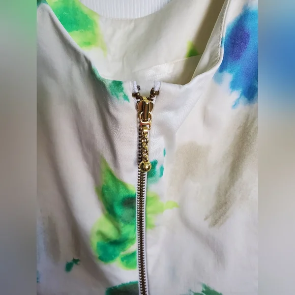 Kate Spade New York Jillian Clotted Cream Watercolor Bow-Front Dress Size 4 - Picture 5 of 9